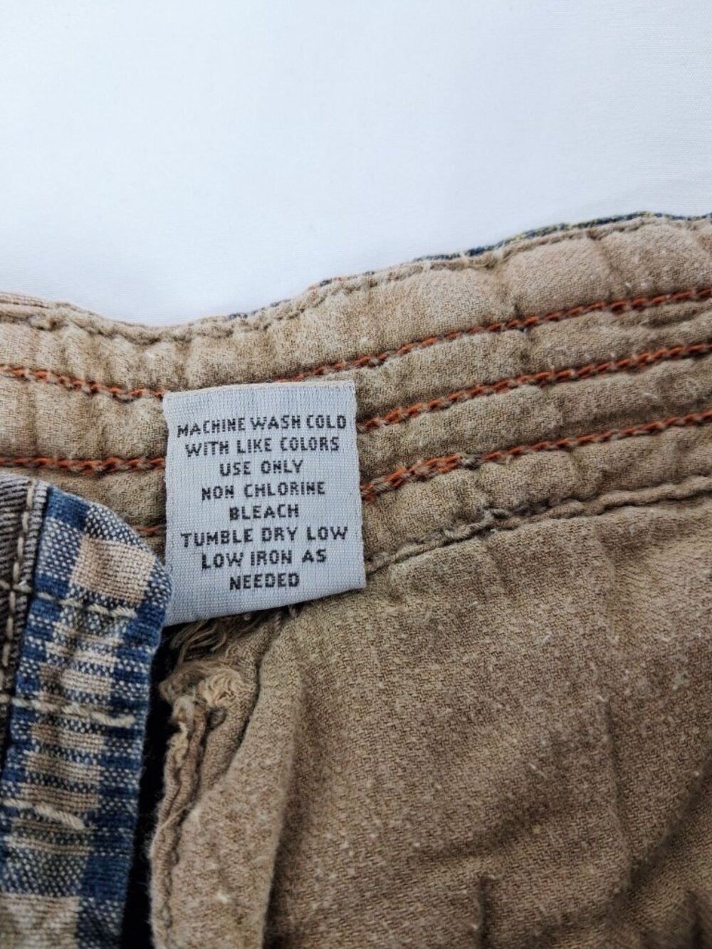 Ruff Hewn Plaid Patchwork Cotton Shorts Men’s Size 34 (read) Casual - Picture 6 of 9